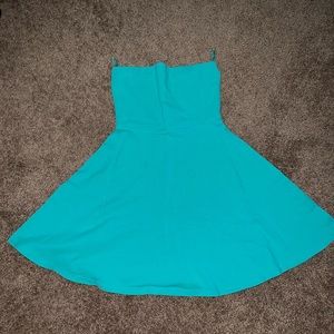 Xs teal strapless dress